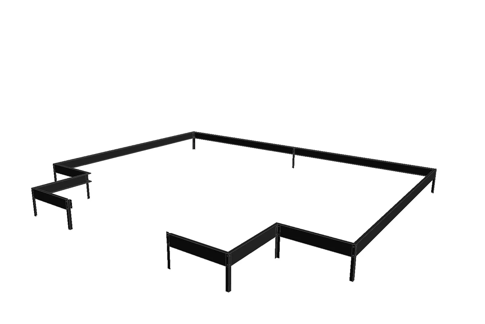 Fundament Växthus Garden Room 12,9 m² Svart