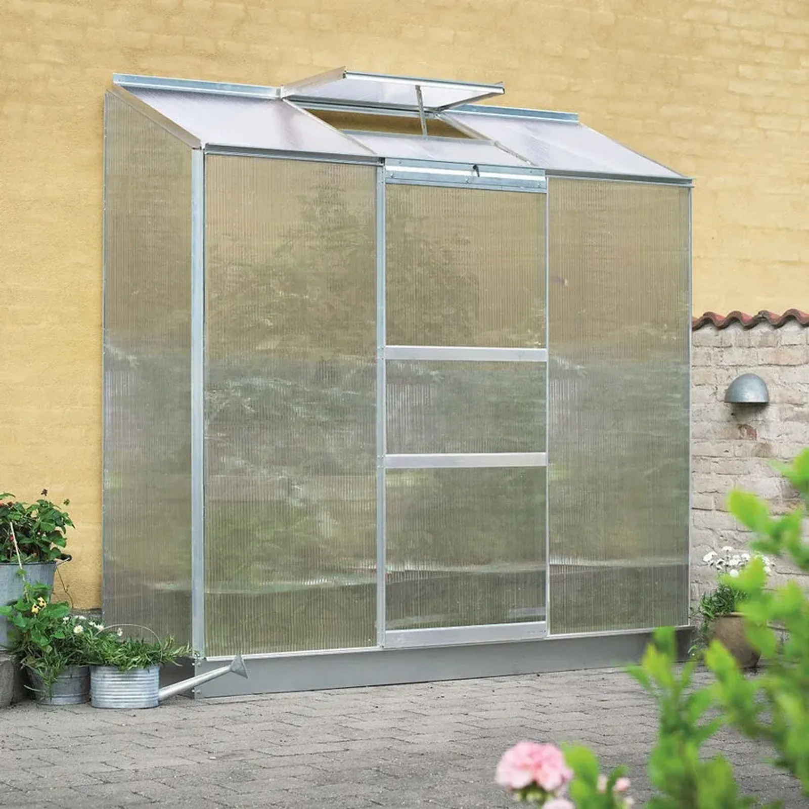 Växthus Halls Altan 2 Grön 0,9 m² Polykarbonat