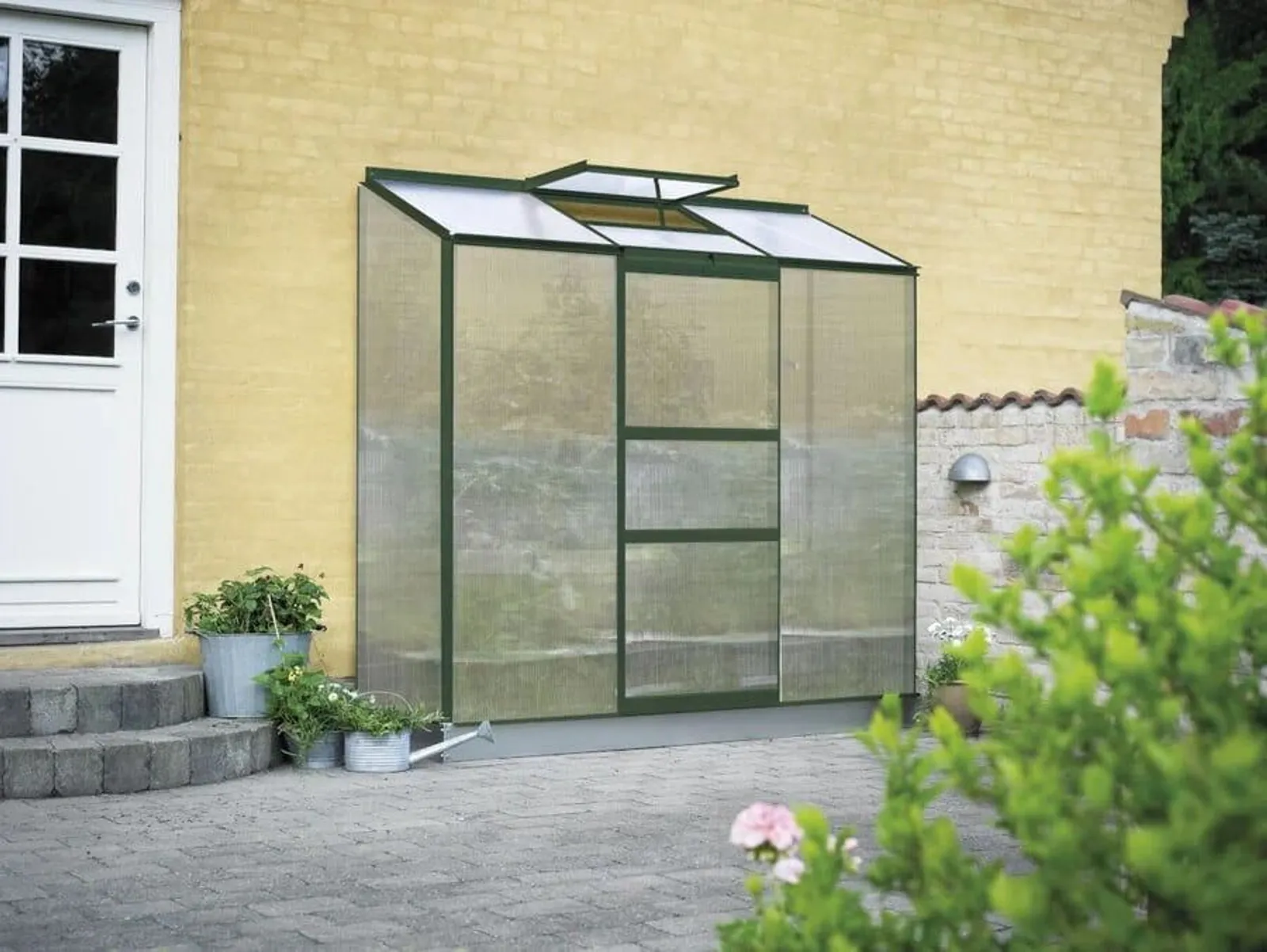 Växthus Halls Altan 3 Grön 1,3 m² Polykarbonat