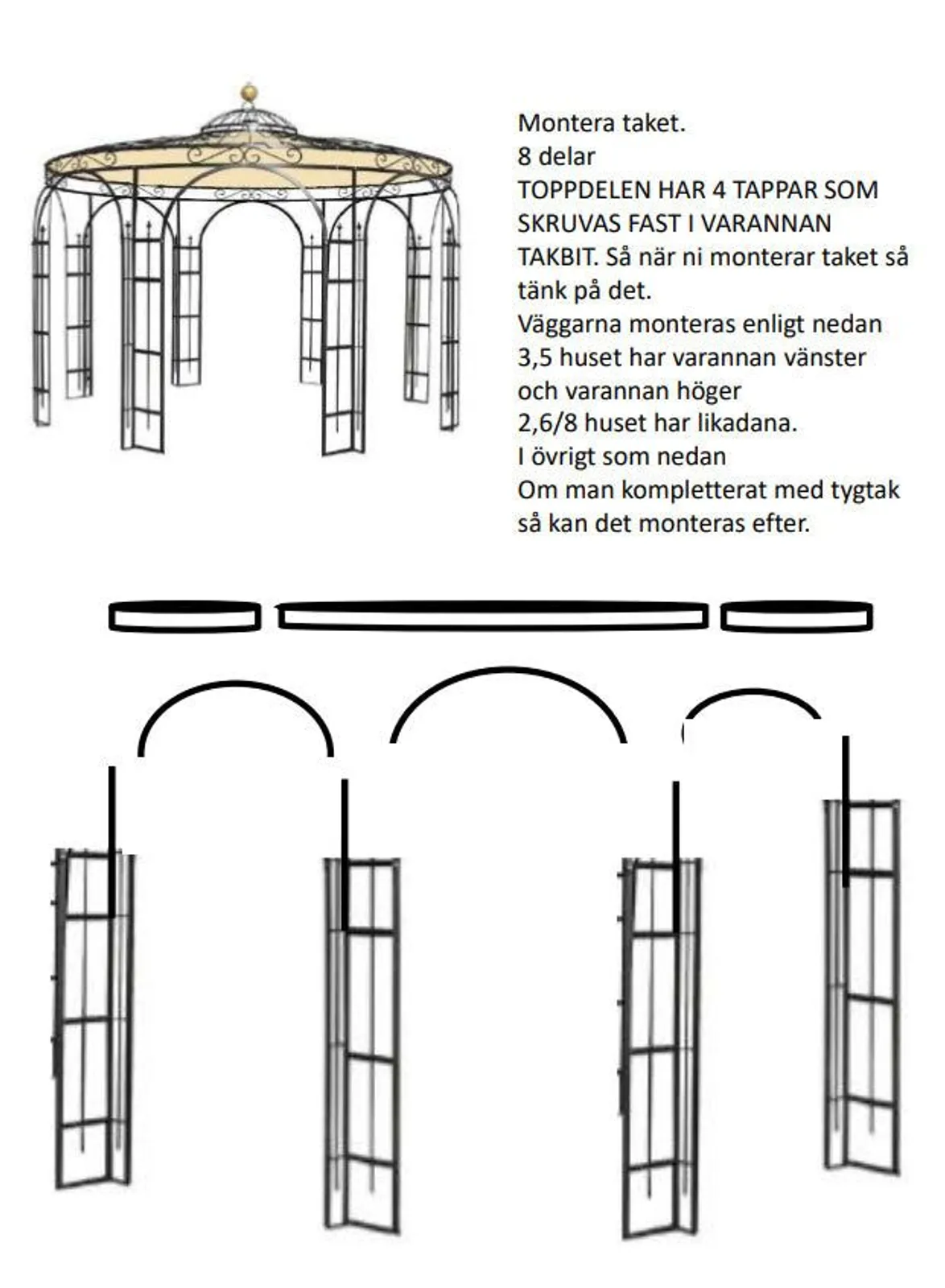 Lusthus Bossons Royal XL Rost obehandlad - miniatyr 3