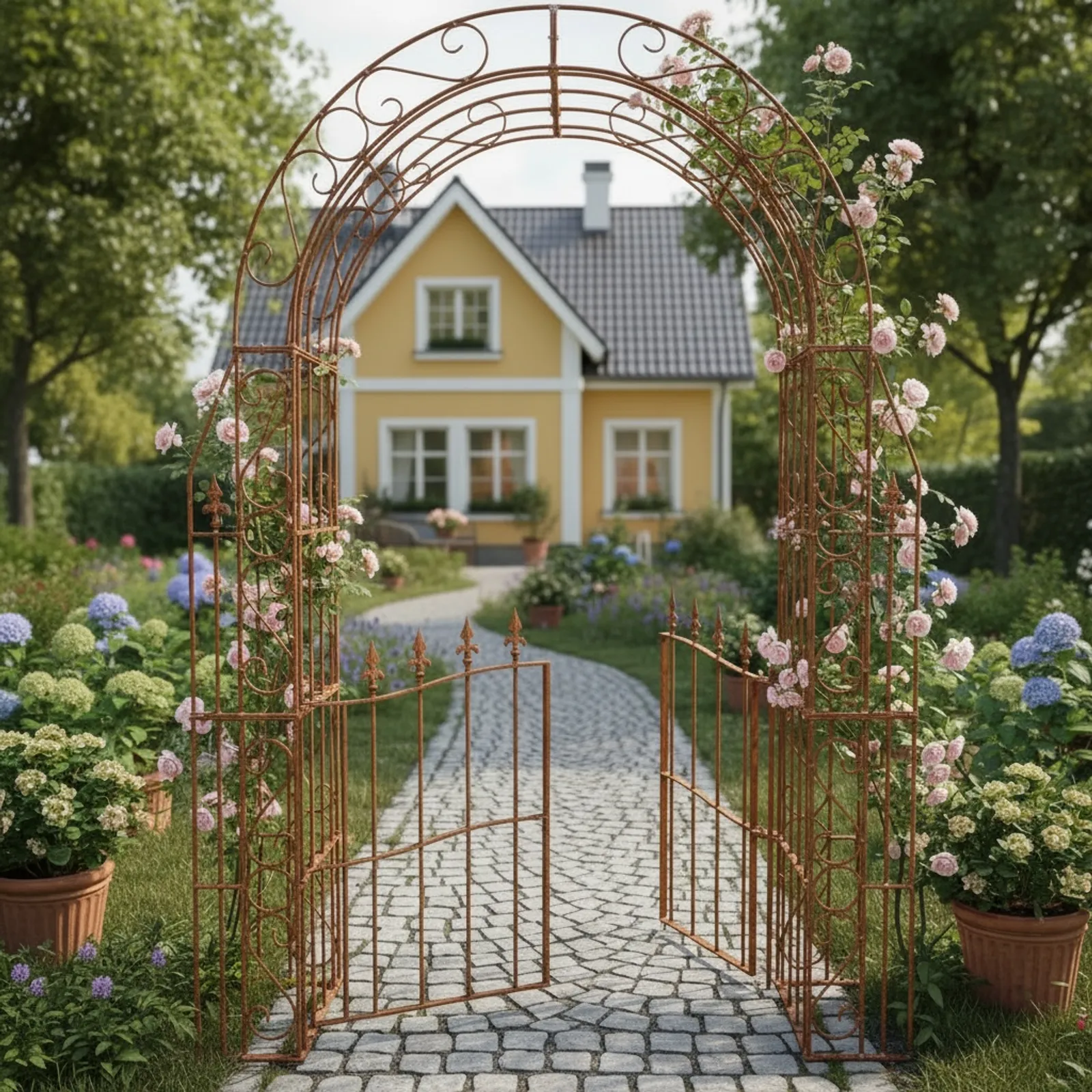 Rosenbåge med grind - miniatyr 1