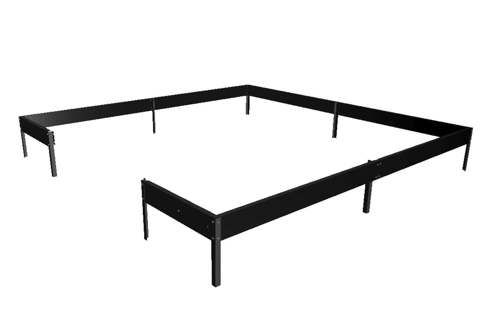 Fundament Växthus Qube+ 88 Svart