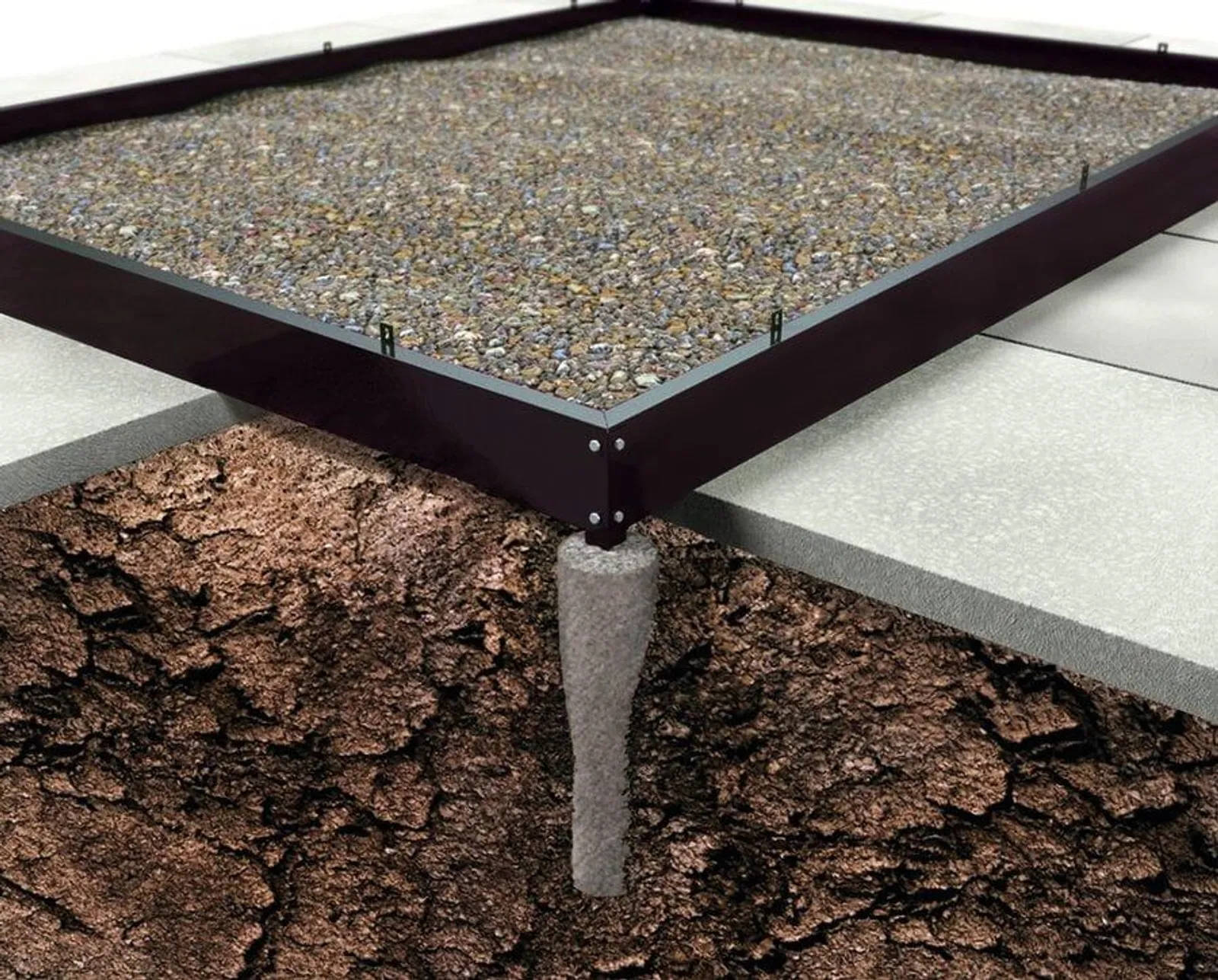 Fundament Växthus Magnum 108 Svart