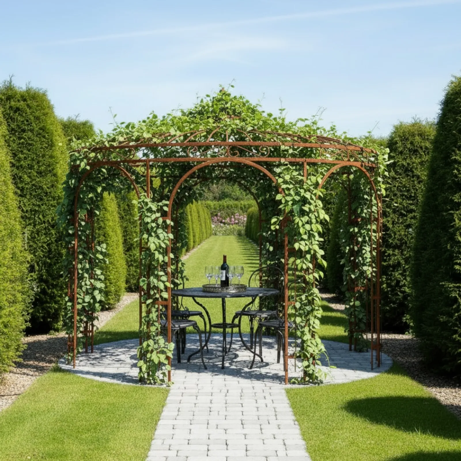 Lusthus Bossons Royal L Rost obehandlad
