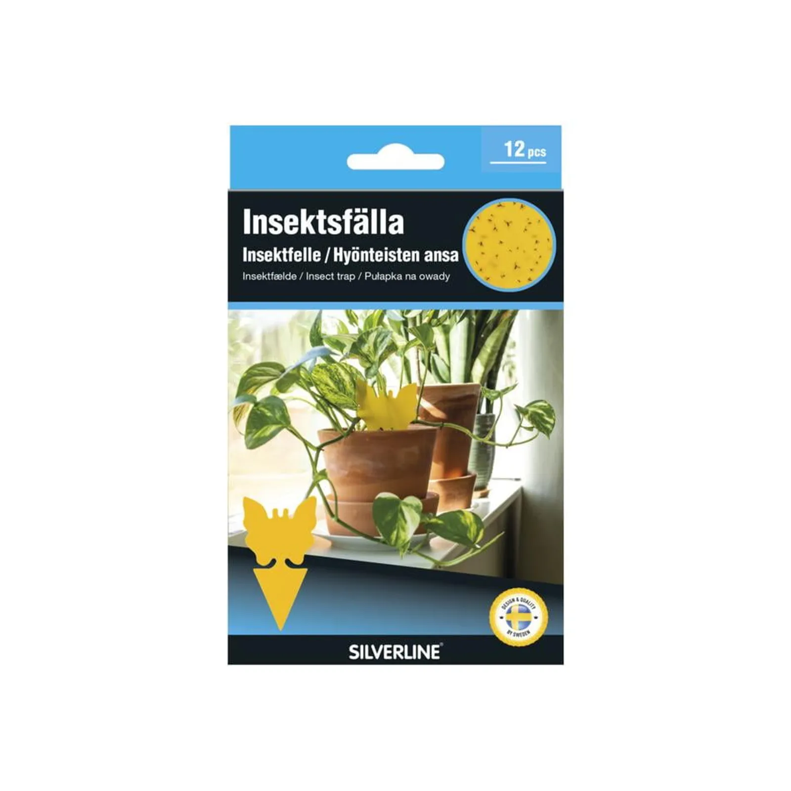 Insektsfälla Silverline Krukväxt limfjäril 12-Pack - bild 1