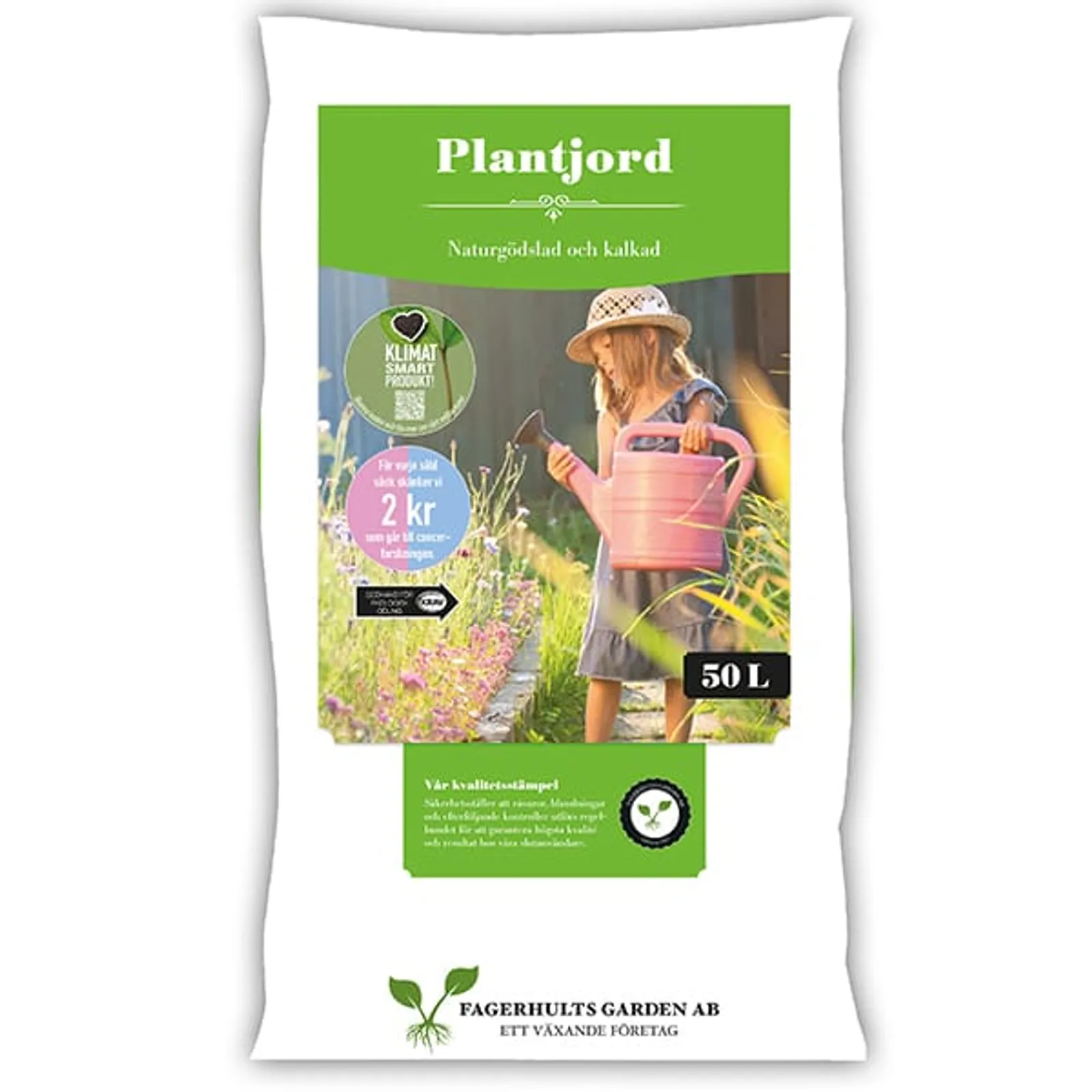 Plantjord Klimatsmart Fagerhults KRAV, Pall 50l (45st) - bild 1