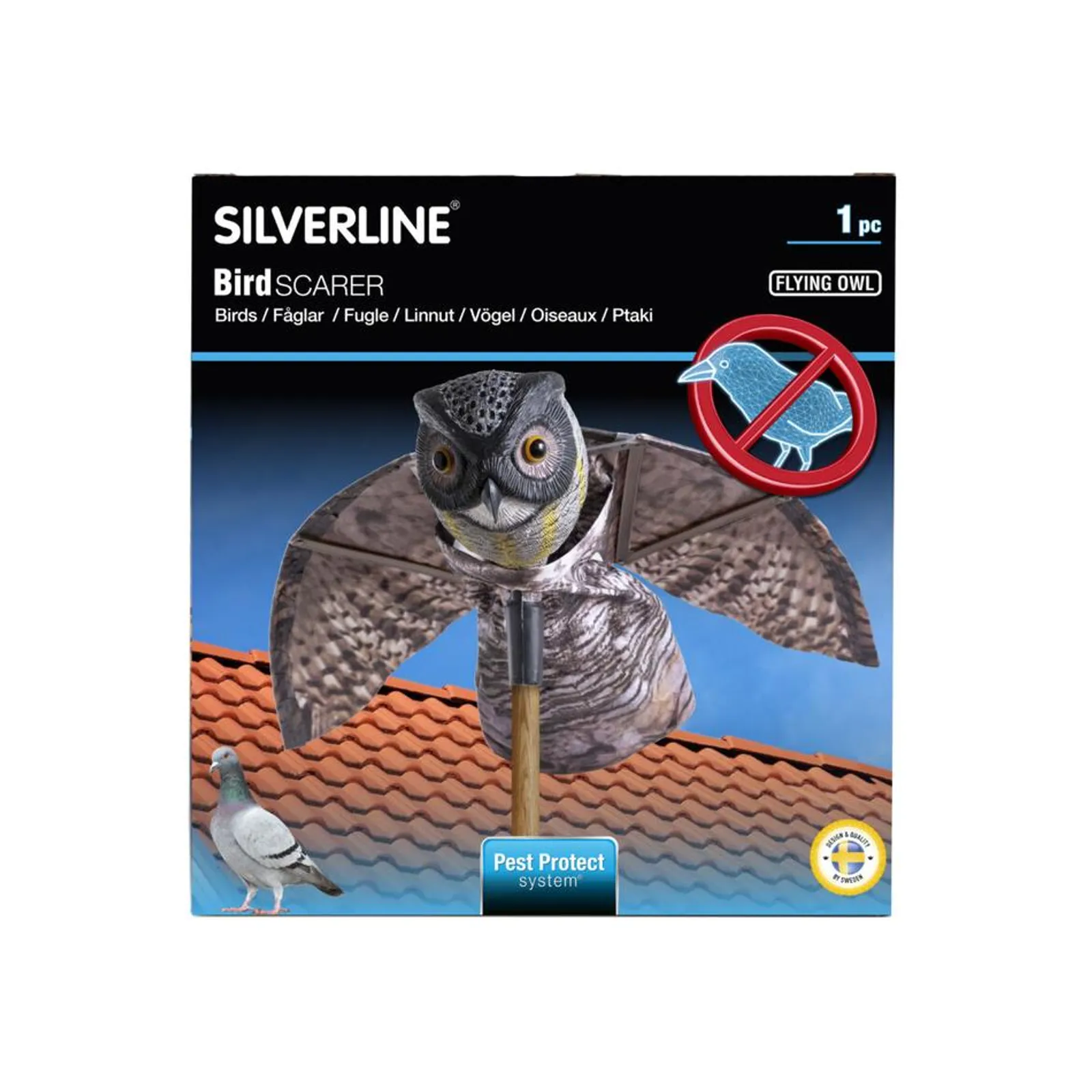 Fågelskrämma Silverline Flying Owl Uggla - bild 3