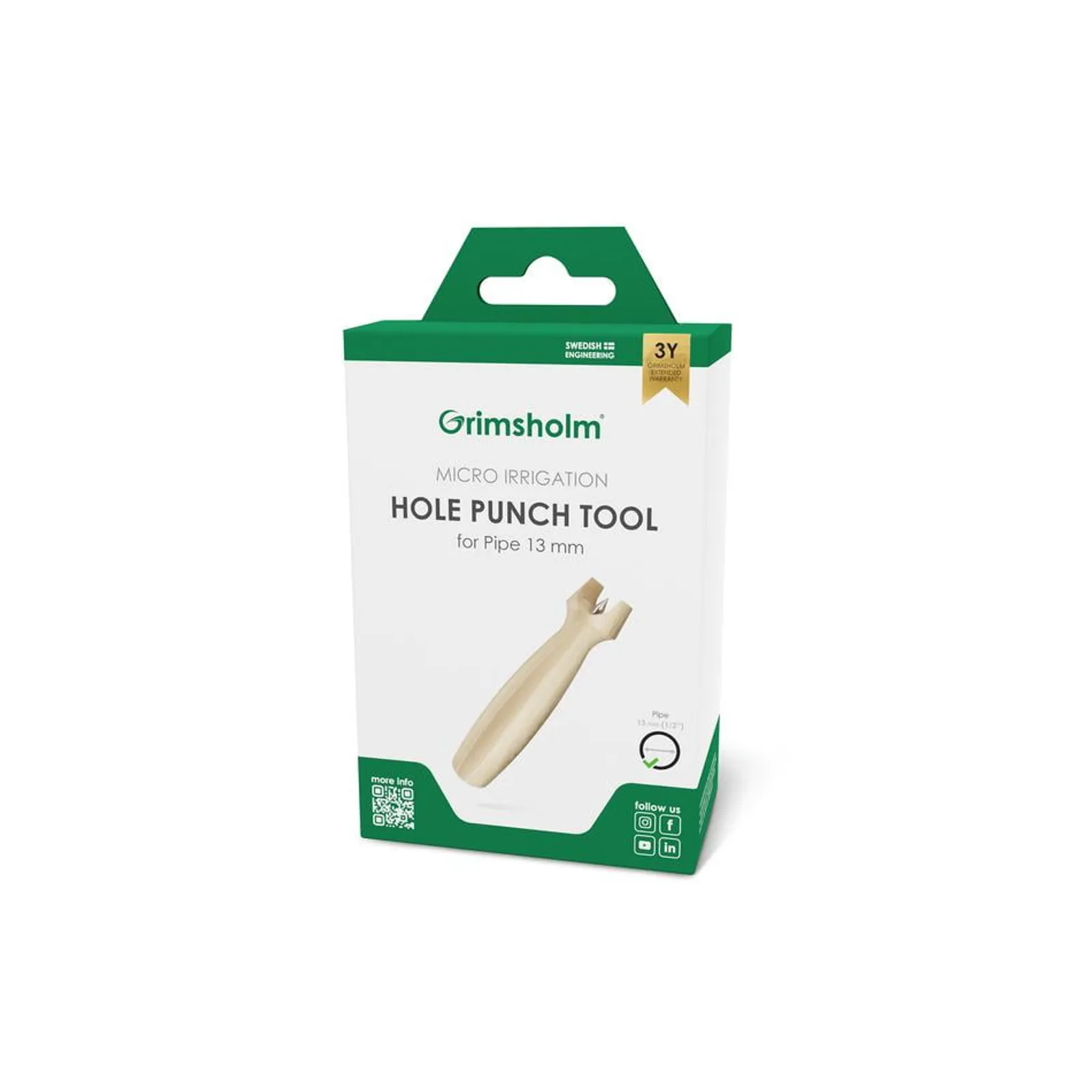 Håltagningsverktyg Grimsholm Micro slang 13 mm - bild 1