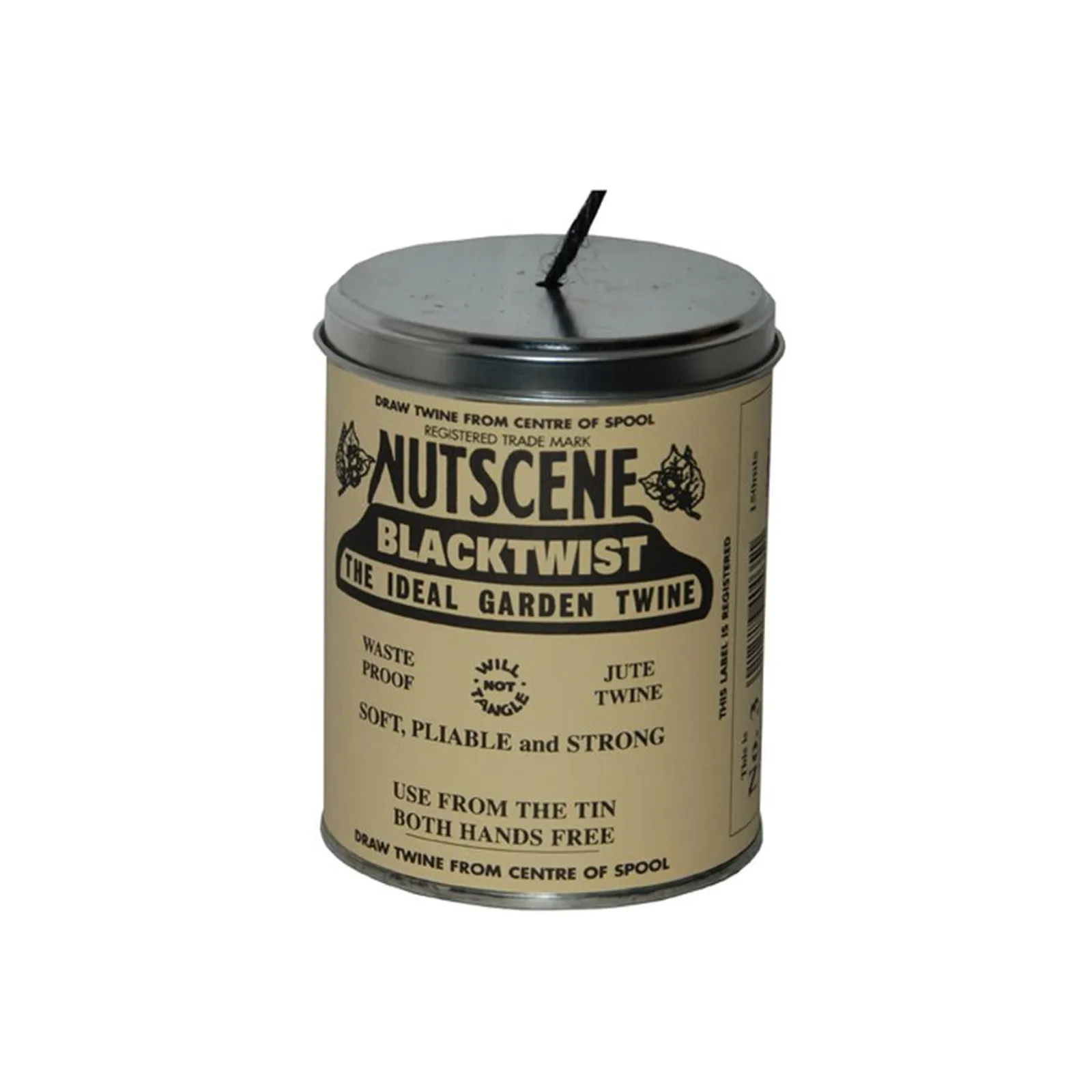 Jutesnöre på Burk Nutscene 130 m Svart - bild 1