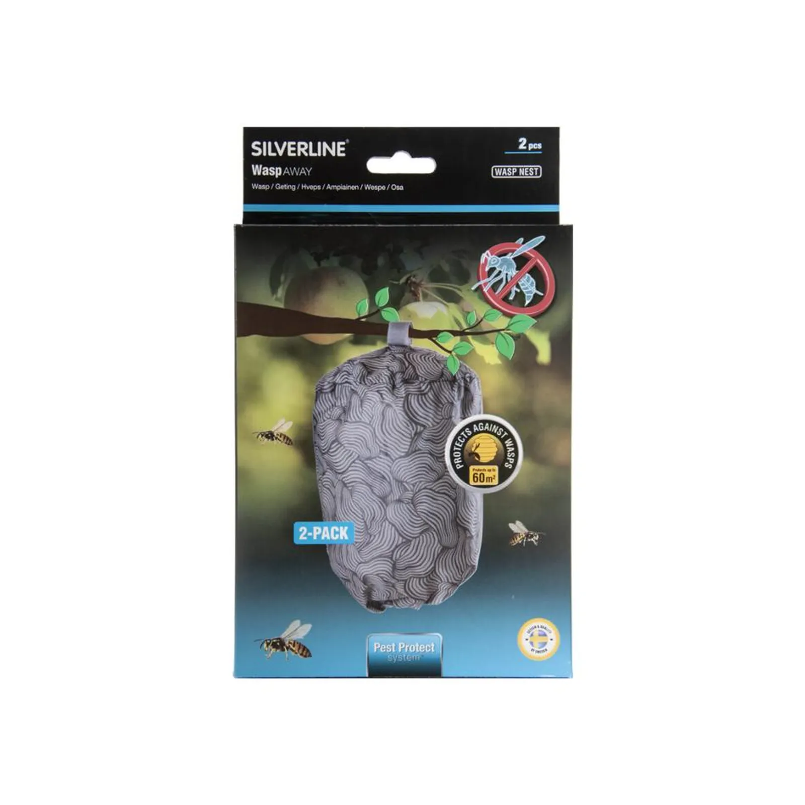 Getingskrämma Silverline Wasp Nest 2-Pack - bild 1