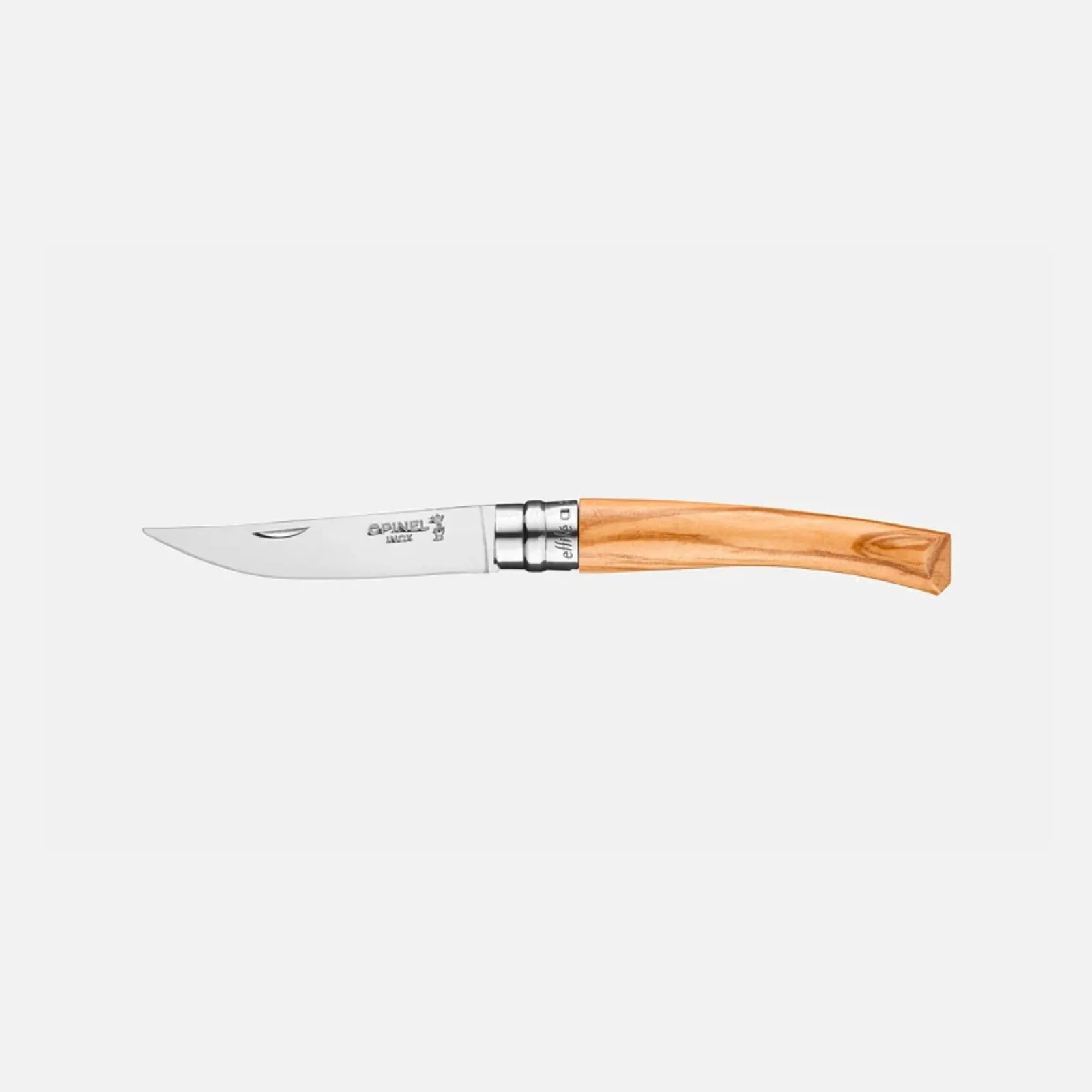 N08 Inox Kniv Slim Olivträ Opinel - bild 1