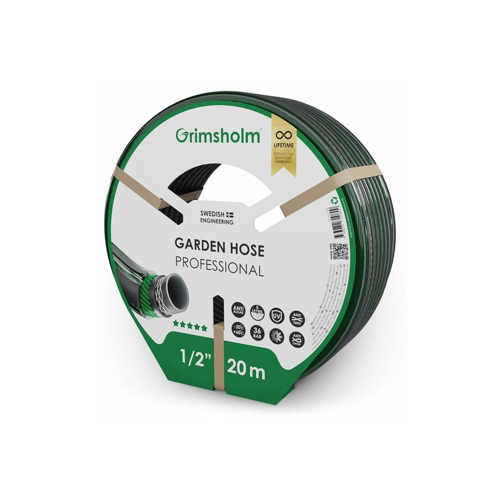 Trädgårdsslang Grimsholm Professional 20m - bild 1