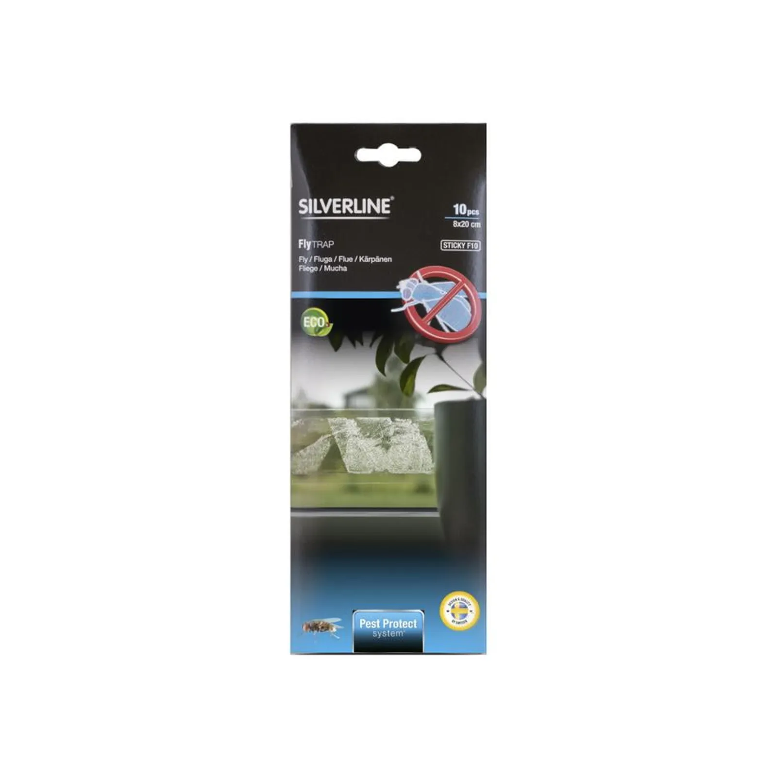 Flugfälla Silverline Fönster Sticky F10 10-Pack - bild 1