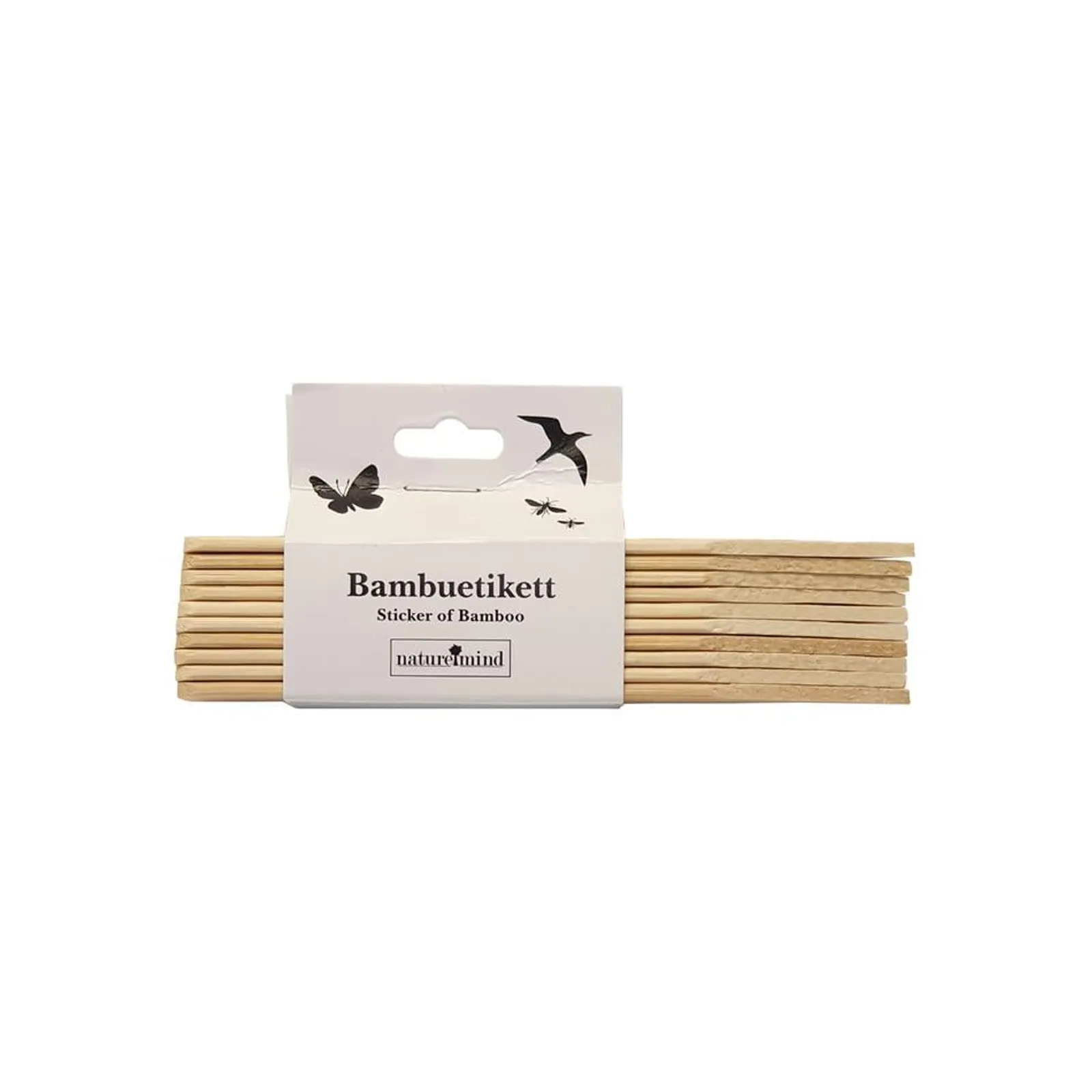 Bambuetikett Naturemind Rak 10st 12 cm - bild 2