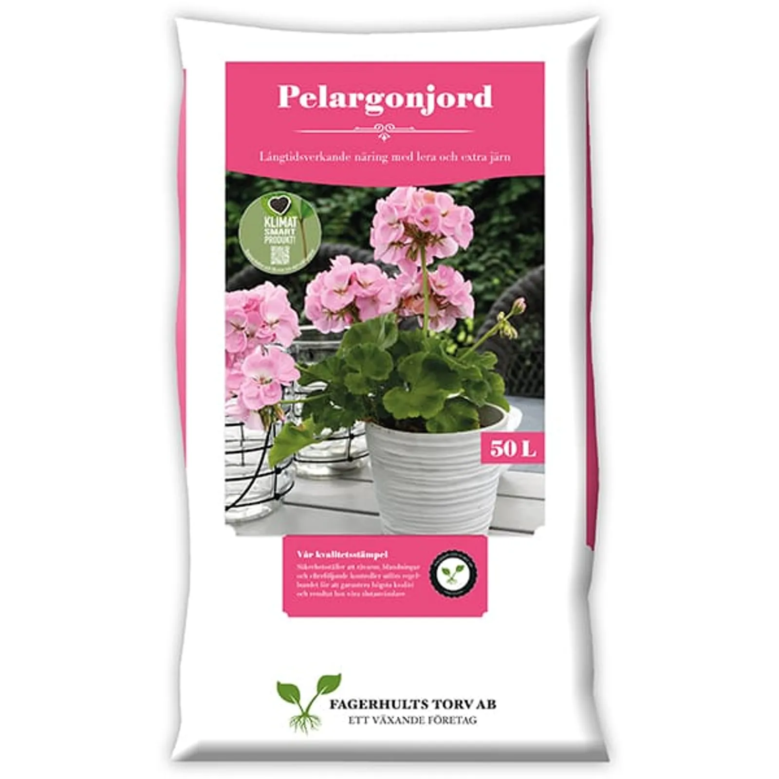 Pelargonjord Fagerhults, Pall 50l (45st) - bild 1