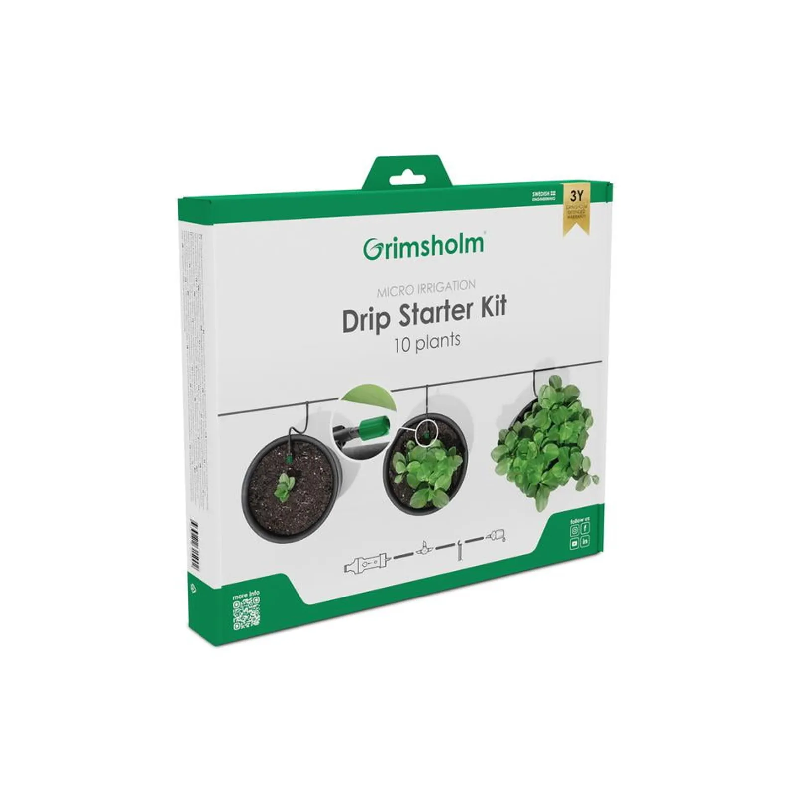 Bevattningsystem Grimsholm Micro Dropp 10 plantor - bild 1