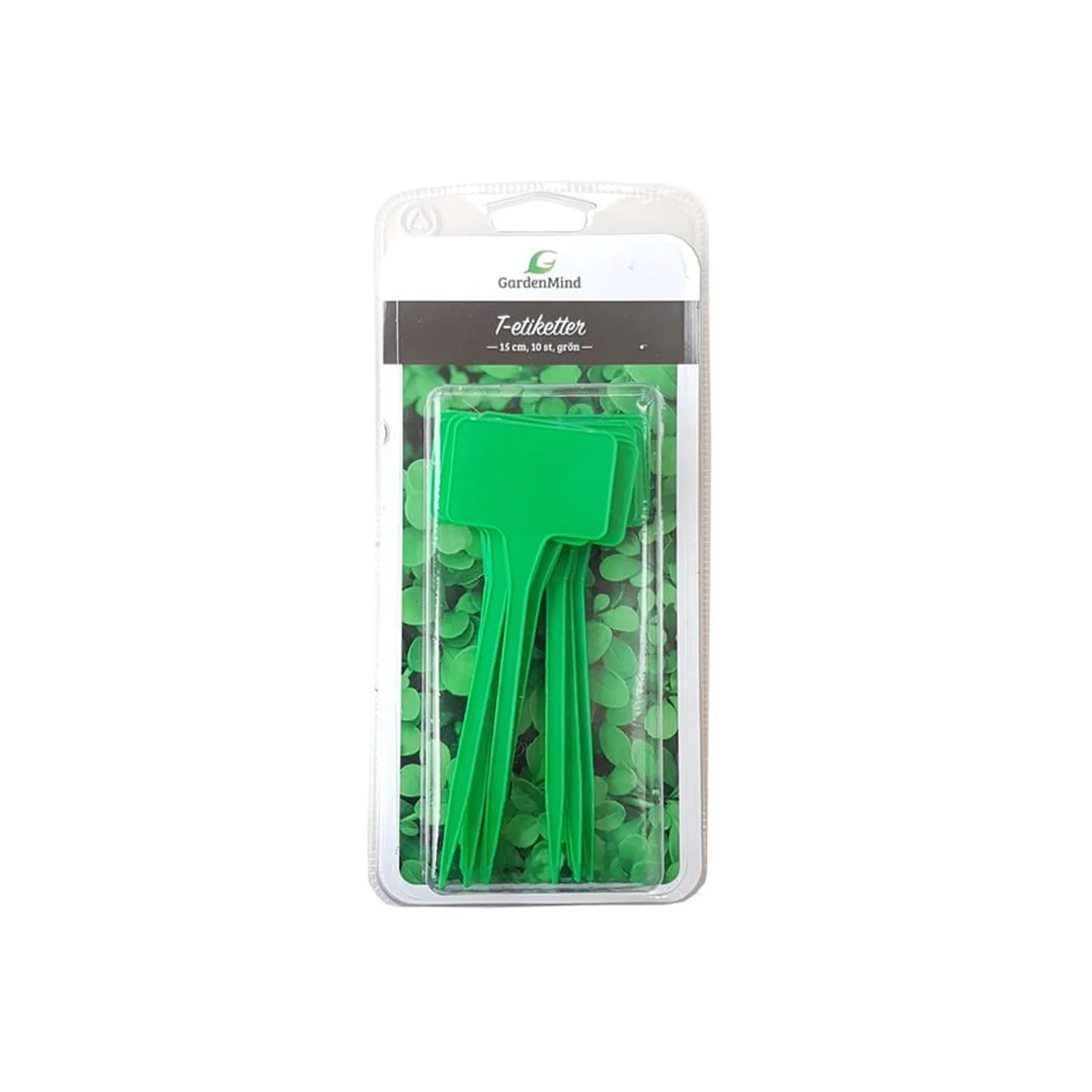 T-etikett GardenMind Rak Grön 10st 15 cm - bild 1
