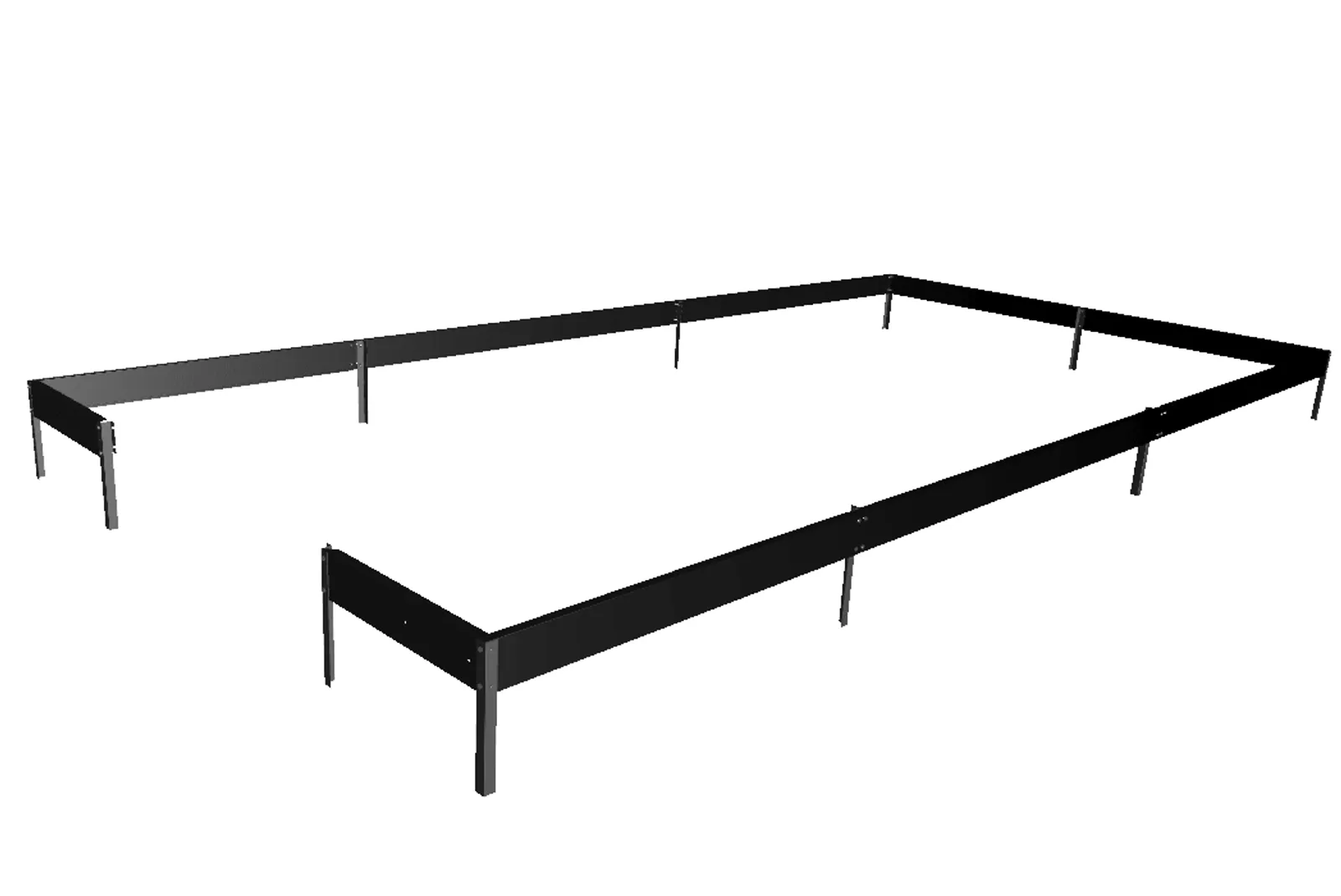 Fundament Växthus Qube+ 816 Svart - bild 1