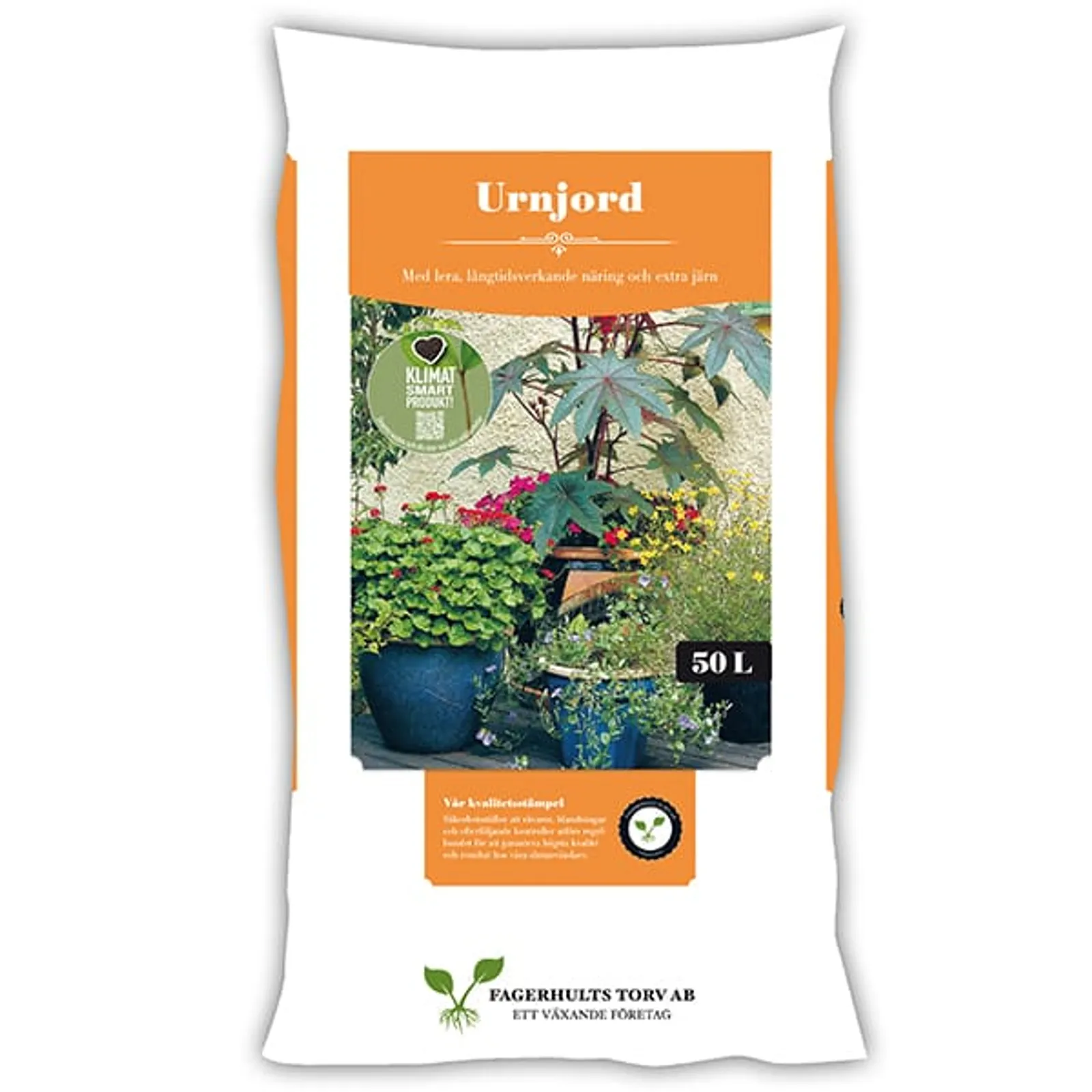 Urnjord Fagerhults Orange, Pall 50l (45st) - bild 1