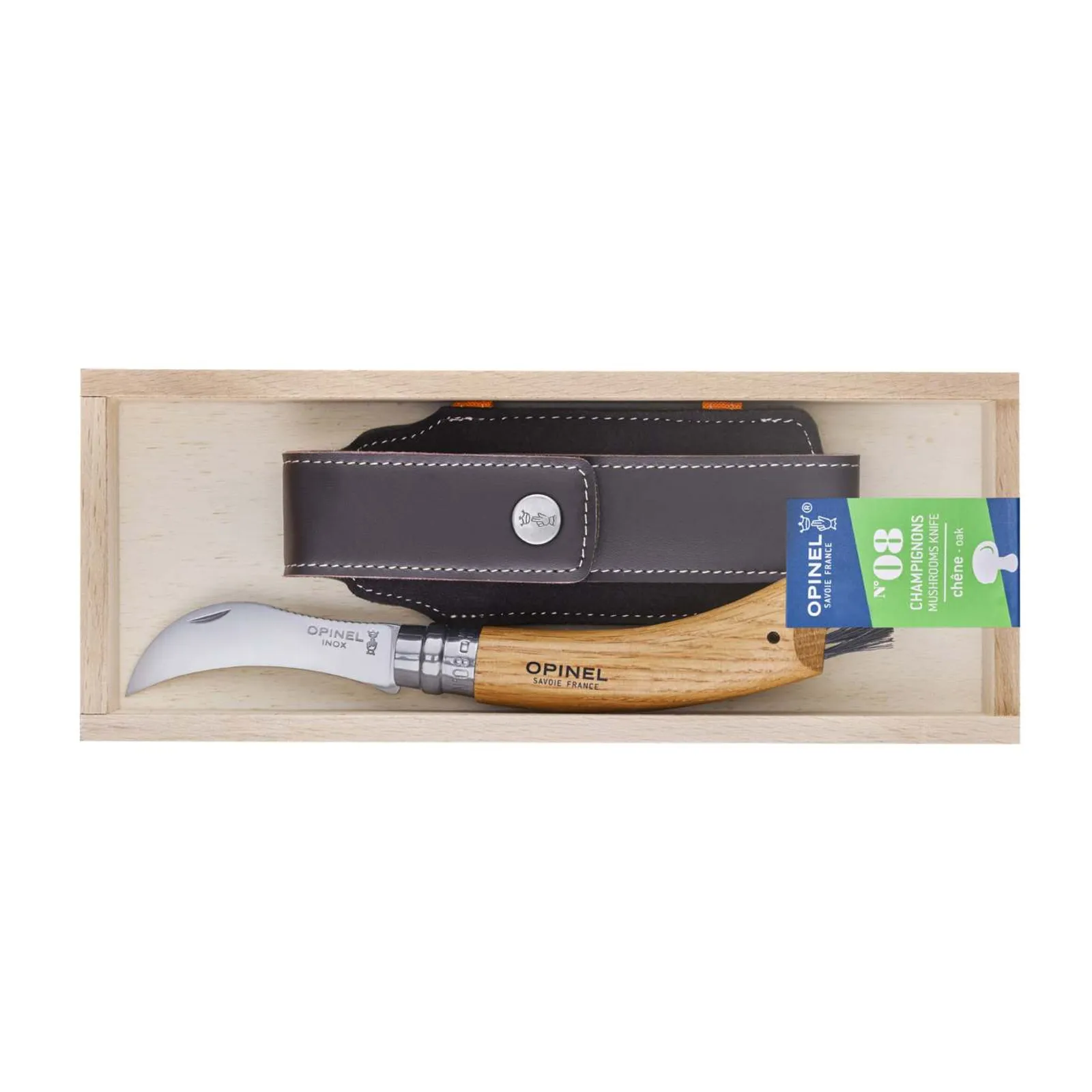 N08 Svampkniv Opinel + fodral - bild 1