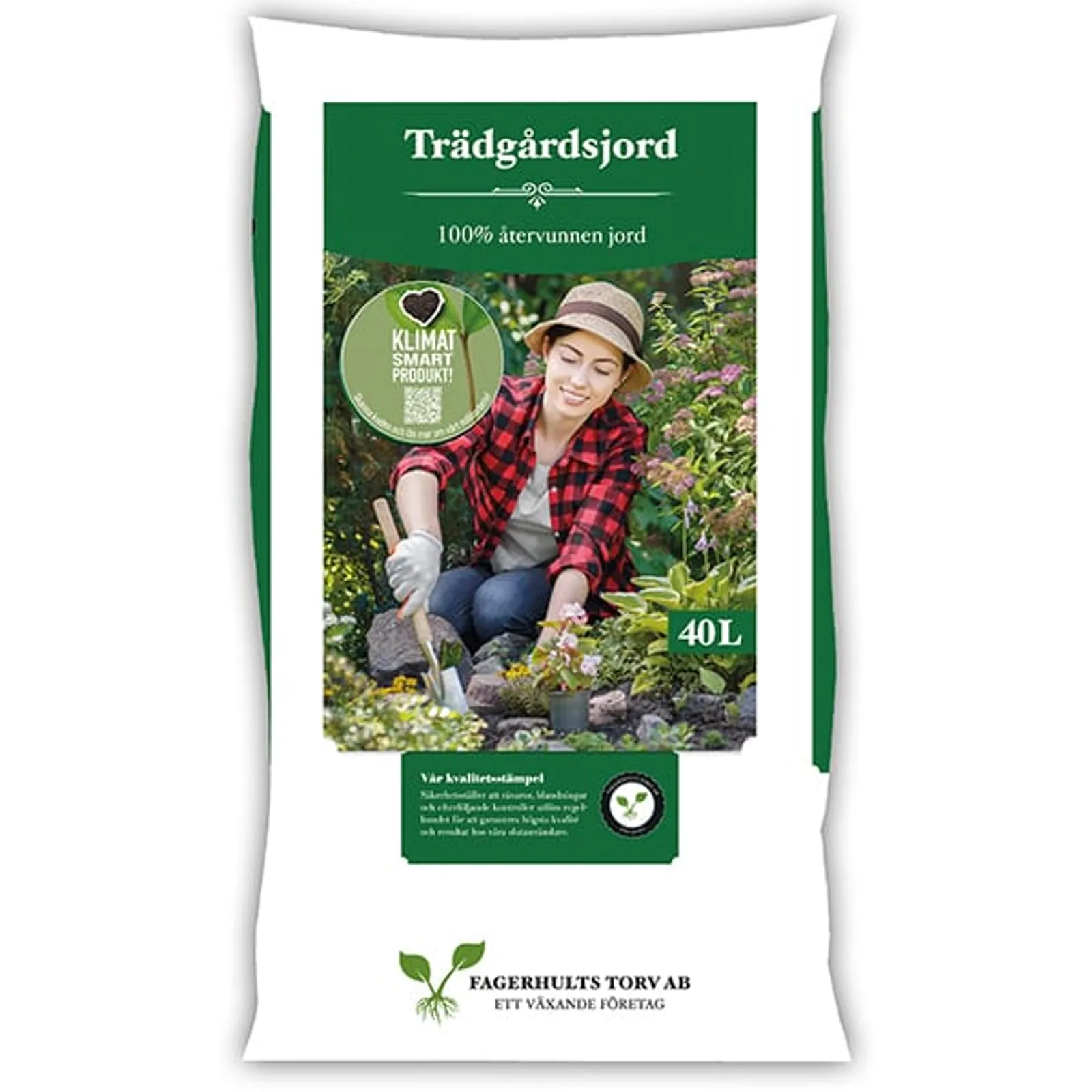 Trädgårdsjord Återvunnen Fagerhults, Pall 40l (45st) - bild 1