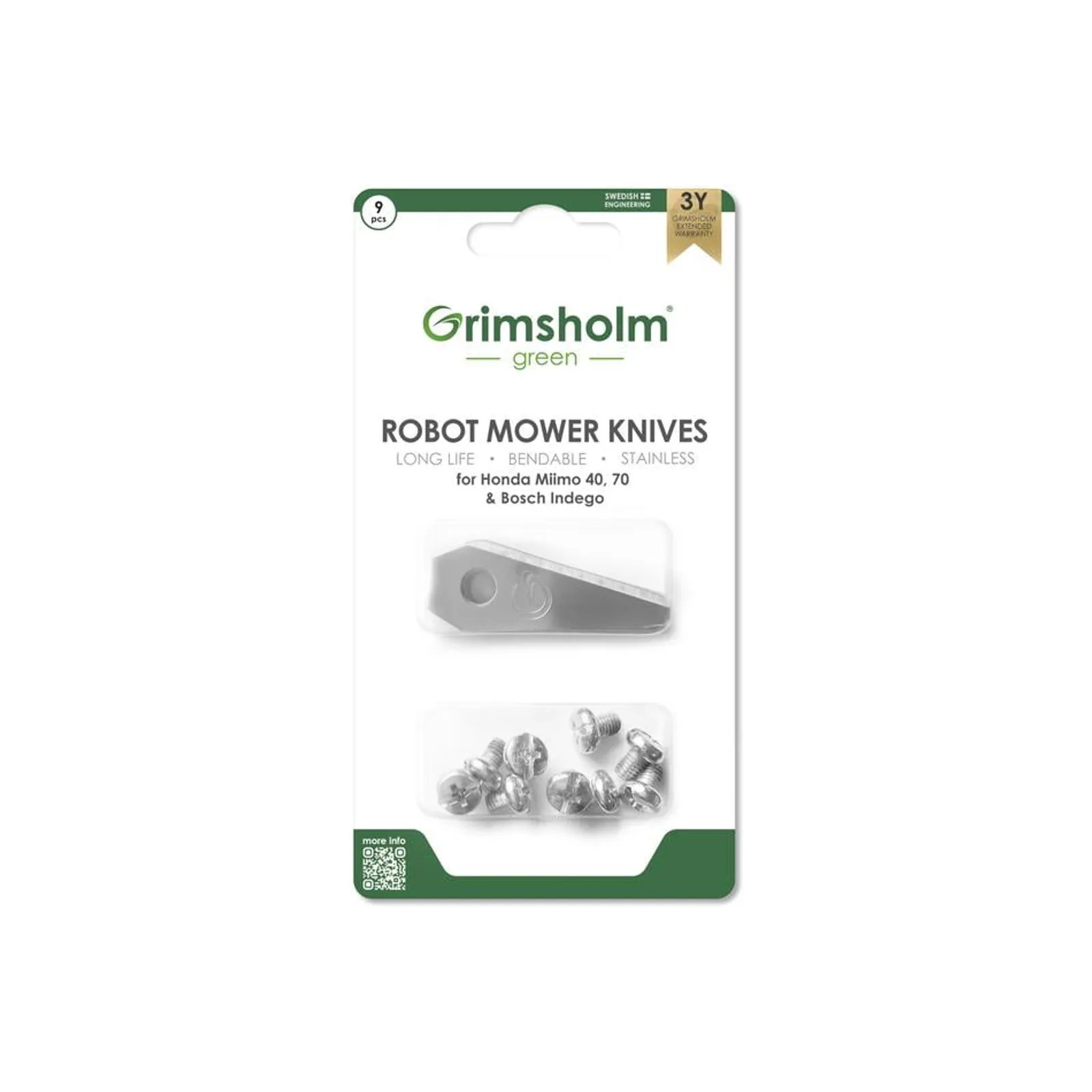 Knivar till Bosch Indego, 9-pack - bild 2