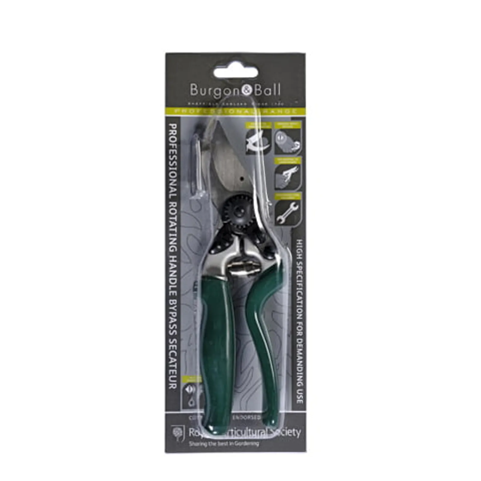 Sekatör Burgon & Ball Professionell med Rullhandtag 21 cm - bild 2