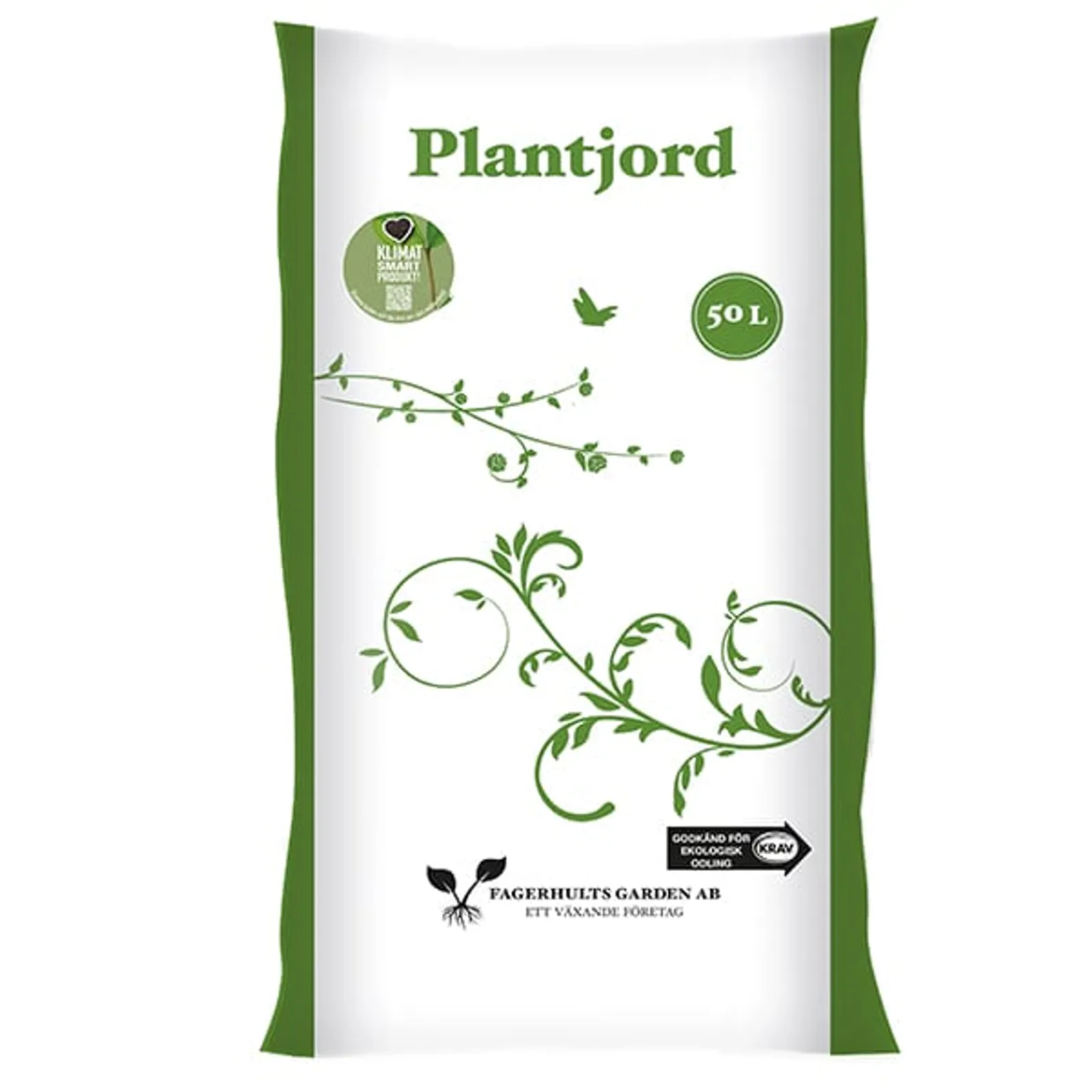 Plantjord Grön Fagerhults KRAV, Pall 50l (45st) - bild 1