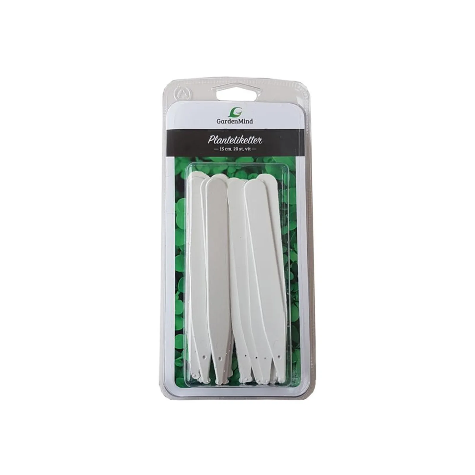 Etiketter GardenMind Vit 20st 15 cm - bild 1