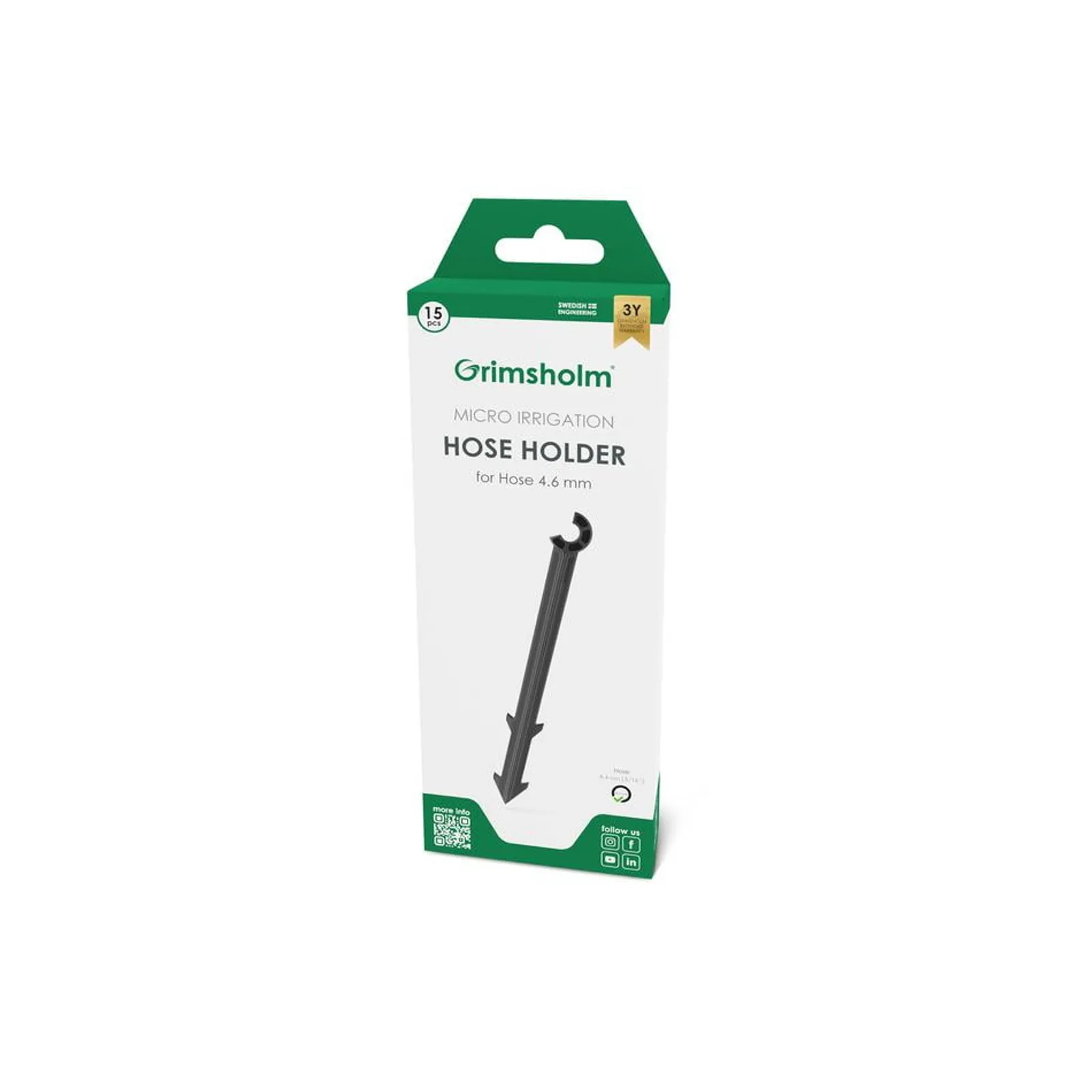 Slanghållare Grimsholm 4,6 mm 15st - bild 1